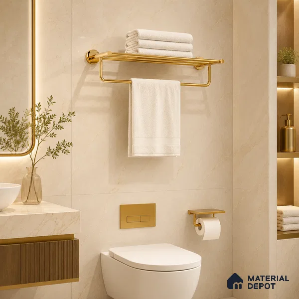 Towel Rack 9301-TWR Toucan Gold Finish SS 304 | 5 Years Warranty
