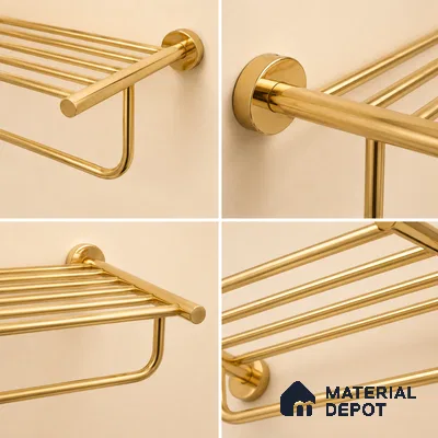 Towel Rack 9301-TWR Toucan Gold Finish SS 304 | 5 Years Warranty