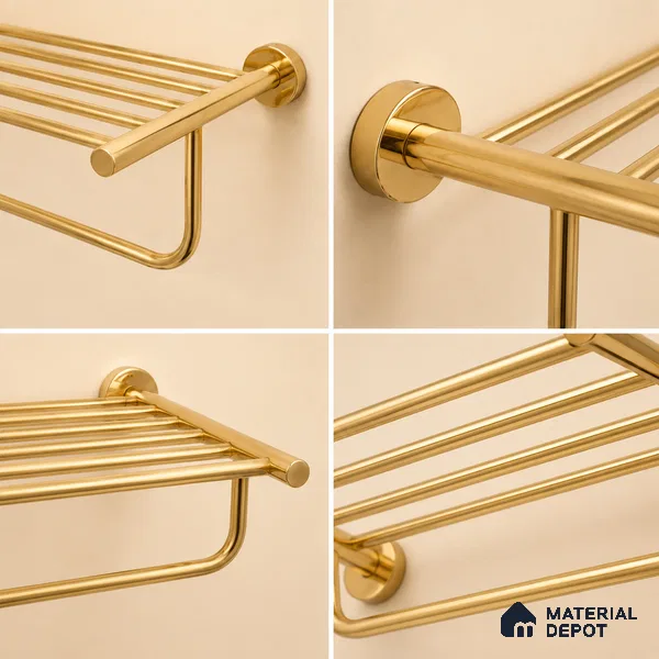 Towel Rack 9301-TWR Toucan Gold Finish SS 304 | 5 Years Warranty