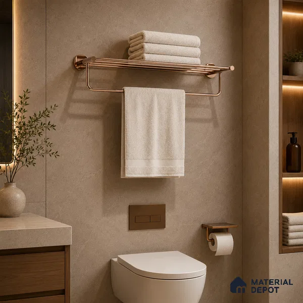 Towel Rack 9301-TWR Toucan Rose Gold Finish SS 304 | 5 Years Warranty