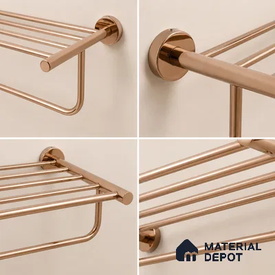 Towel Rack 9301-TWR Toucan Rose Gold Finish SS 304 | 5 Years Warranty