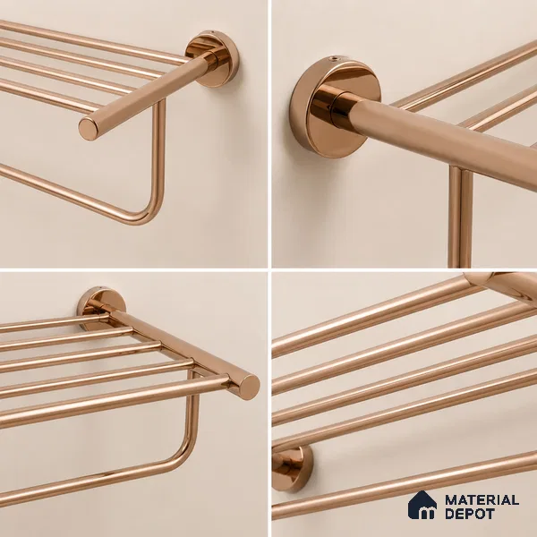 Towel Rack 9301-TWR Toucan Rose Gold Finish SS 304 | 5 Years Warranty