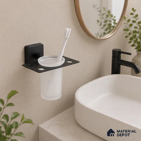 Tumbler Holder 9107-TH Robiee Black Matt Finish SS 304 | 5 Years Warranty