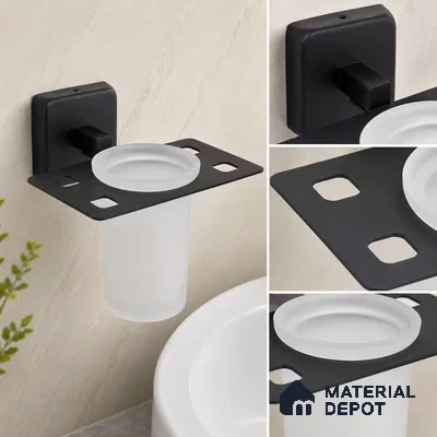 Tumbler Holder 9107-TH Robiee Black Matt Finish SS 304 | 5 Years Warranty