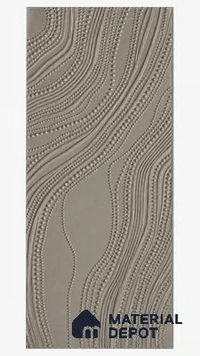 Beaded Flow 3D HDHMR Wall 4 ft x 8.5 ft CNC Made HDHMR Panel - 25 mm