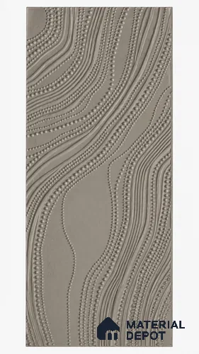 Beaded Flow 3D HDHMR Wall 4 ft x 8.5 ft CNC Made HDHMR Panel - 25 mm