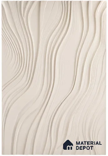 Flowing Dunes 3D HDHMR Wall 10 ft x 3 ft CNC Made HDHMR Panel - 25 mm