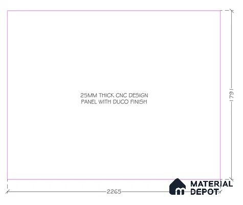 Bloom Crest 3D Wall Design 5.8 ft x 7.4 ft CNC Made HDHMR Panel - 25 mm