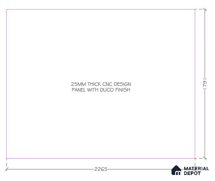 Bloom Crest 3D Wall Design 5.8 ft x 7.4 ft CNC Made HDHMR Panel - 25 mm