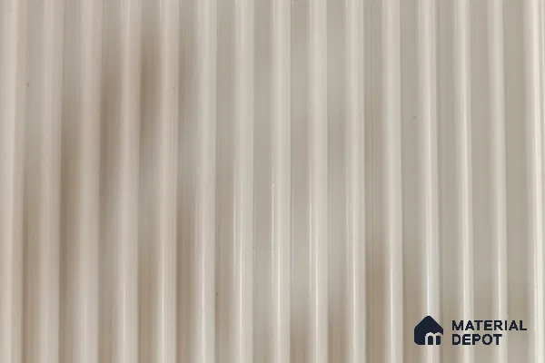 Beige Plain Colour Louver PN 02569 9 ft x 4.9 inch Charcoal Panel - 8 mm | Suitable for Feature Wall, TV Unit & Living Room | Width is Subjected to 5% Variation