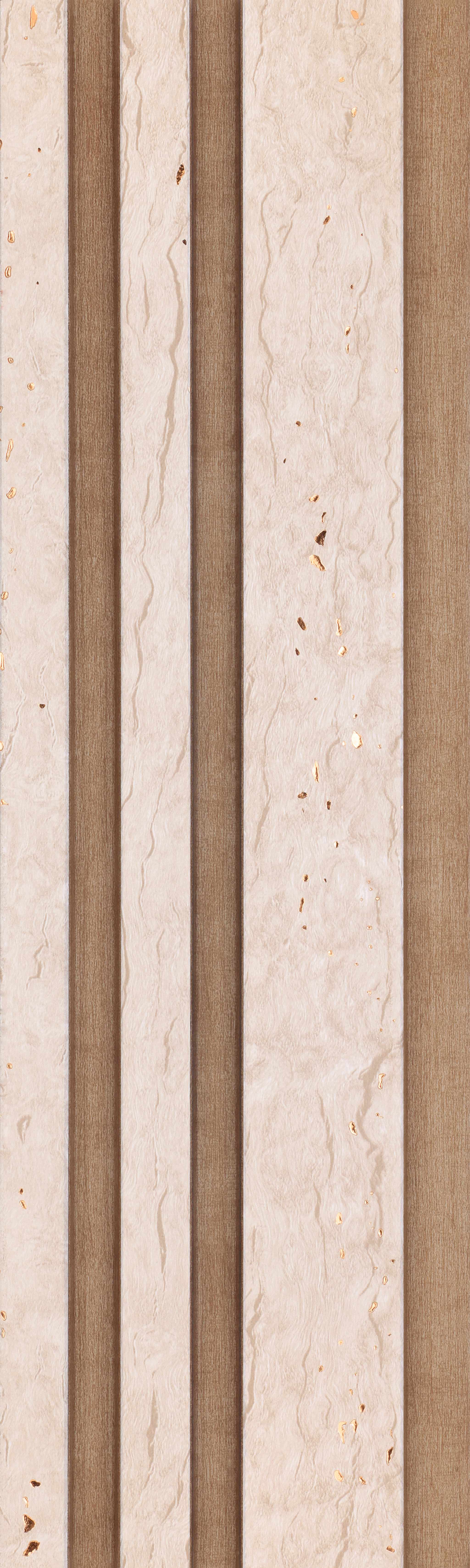Cream Stone Look PN 00834 9.5 ft x 4.7 inch Charcoal Panel - 12 mm | Suitable for Feature Wall, TV Unit & Living Room | Width is Subjected to 5% Variation