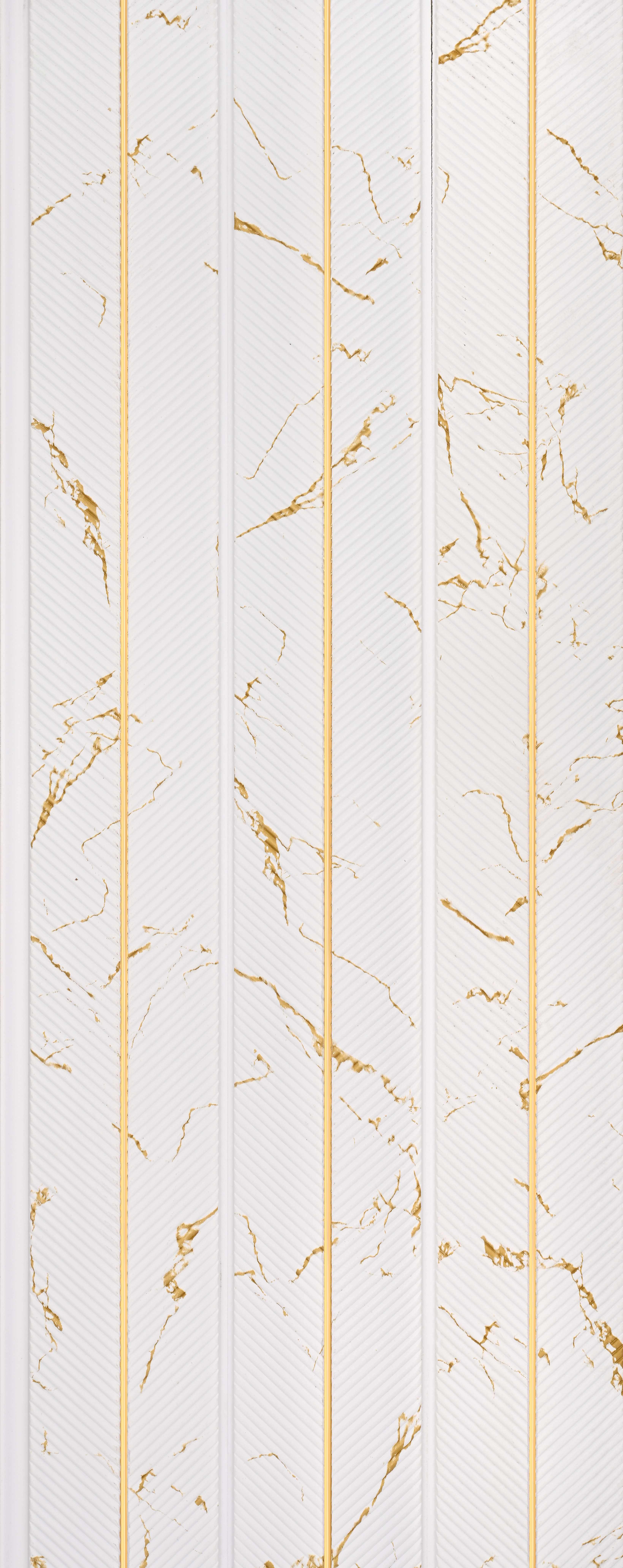 White Marble Look PN 02340 9.5 ft x 8 inch Charcoal Panel - 8 mm | Suitable for Feature Wall, TV Unit & Living Room | Width is Subjected to 5% Variation