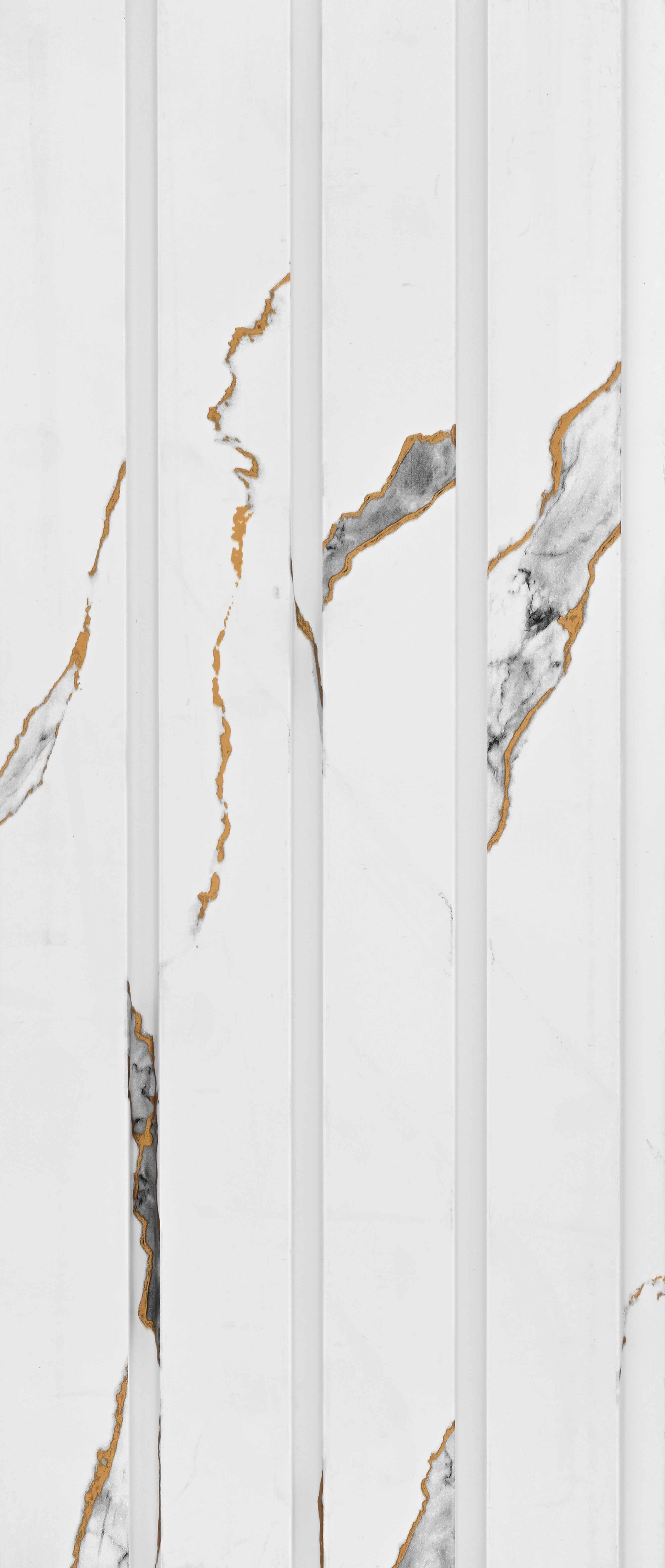 White Marble Look PN 02776 9 ft x 6.5 inch Charcoal Panel - 12 mm | Suitable for Feature Wall, TV Unit & Living Room | Width is Subjected to 5% Variation