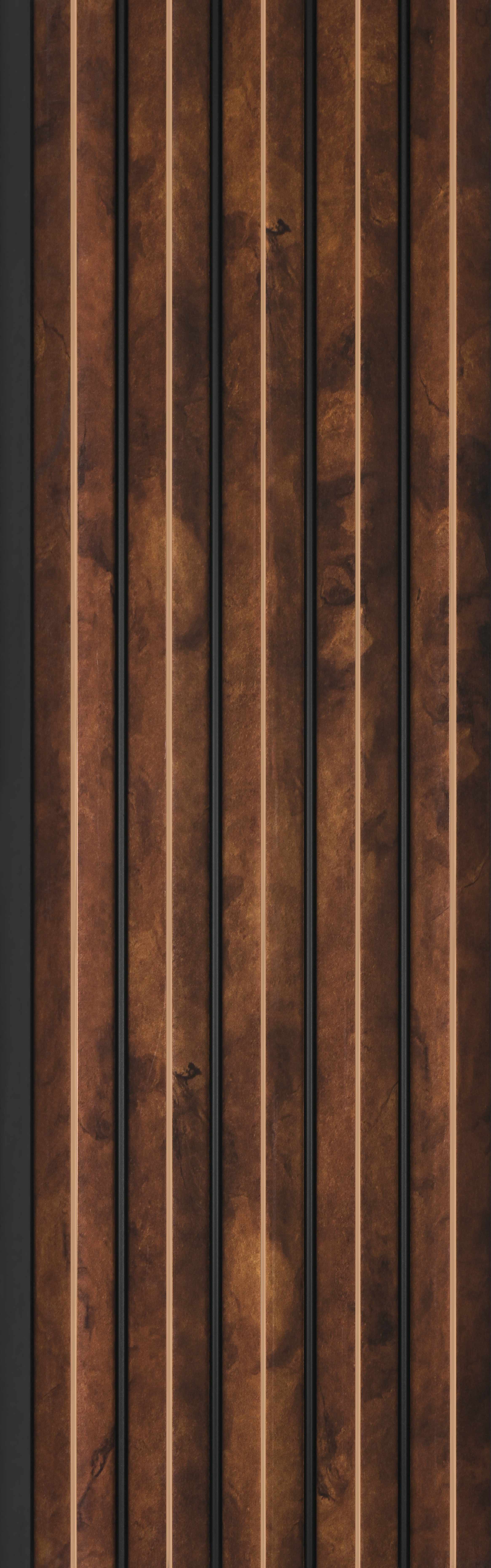 Wooden Look PN 02780 9 ft x 6.7 inch Charcoal Panel - 14 mm | Suitable for Feature Wall, TV Unit & Living Room | Width is Subjected to 5% Variation