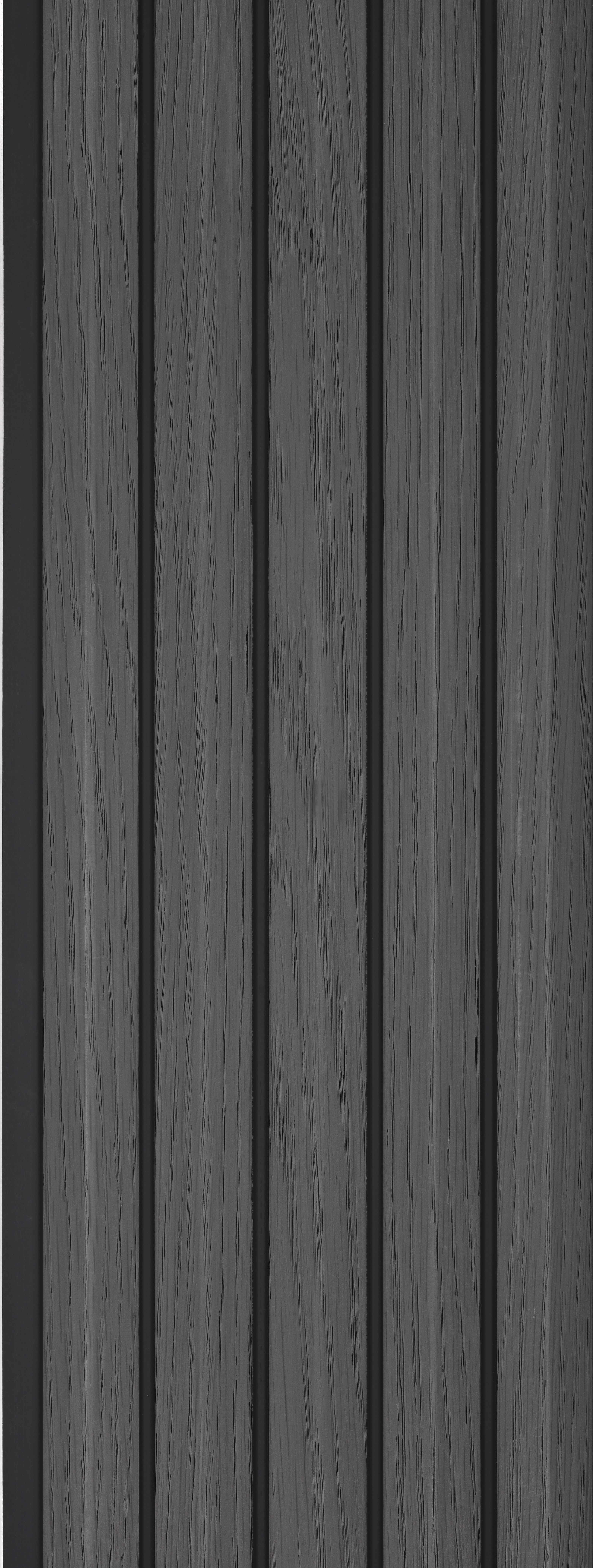 Wooden Look PN 02805 9 ft x 6.7 inch Charcoal Panel - 14 mm | Suitable for Feature Wall, TV Unit & Living Room | Width is Subjected to 5% Variation