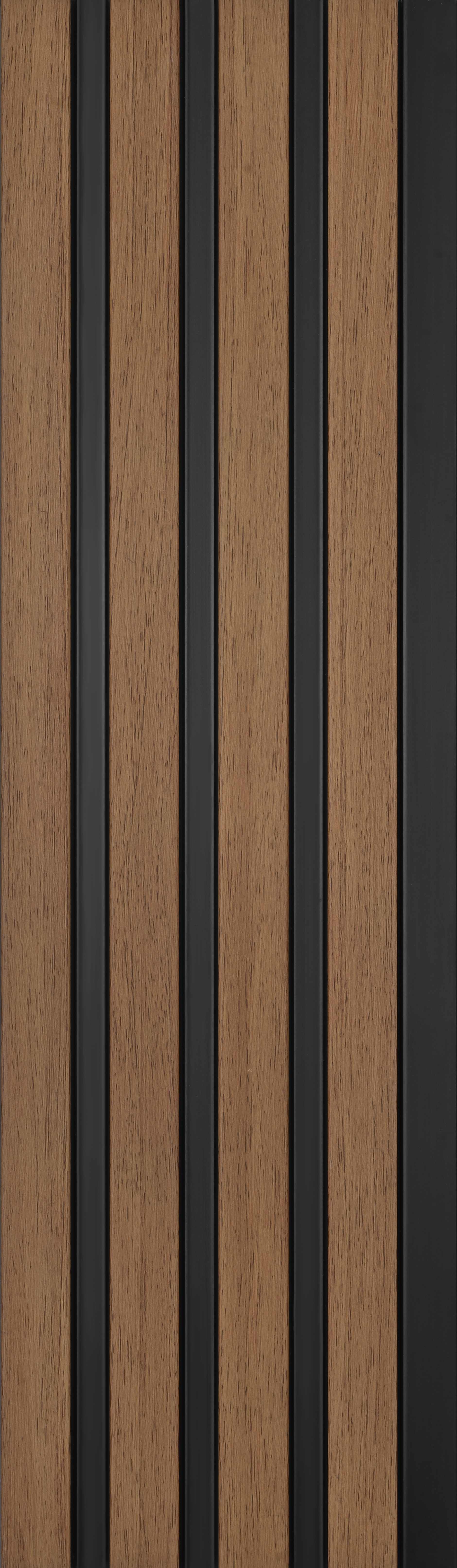 Wooden Look PN 03249 B 8 ft x 4.9 inch Charcoal Panel - 8 mm | Suitable for Feature Wall, TV Unit & Living Room | Width is Subjected to 5% Variation