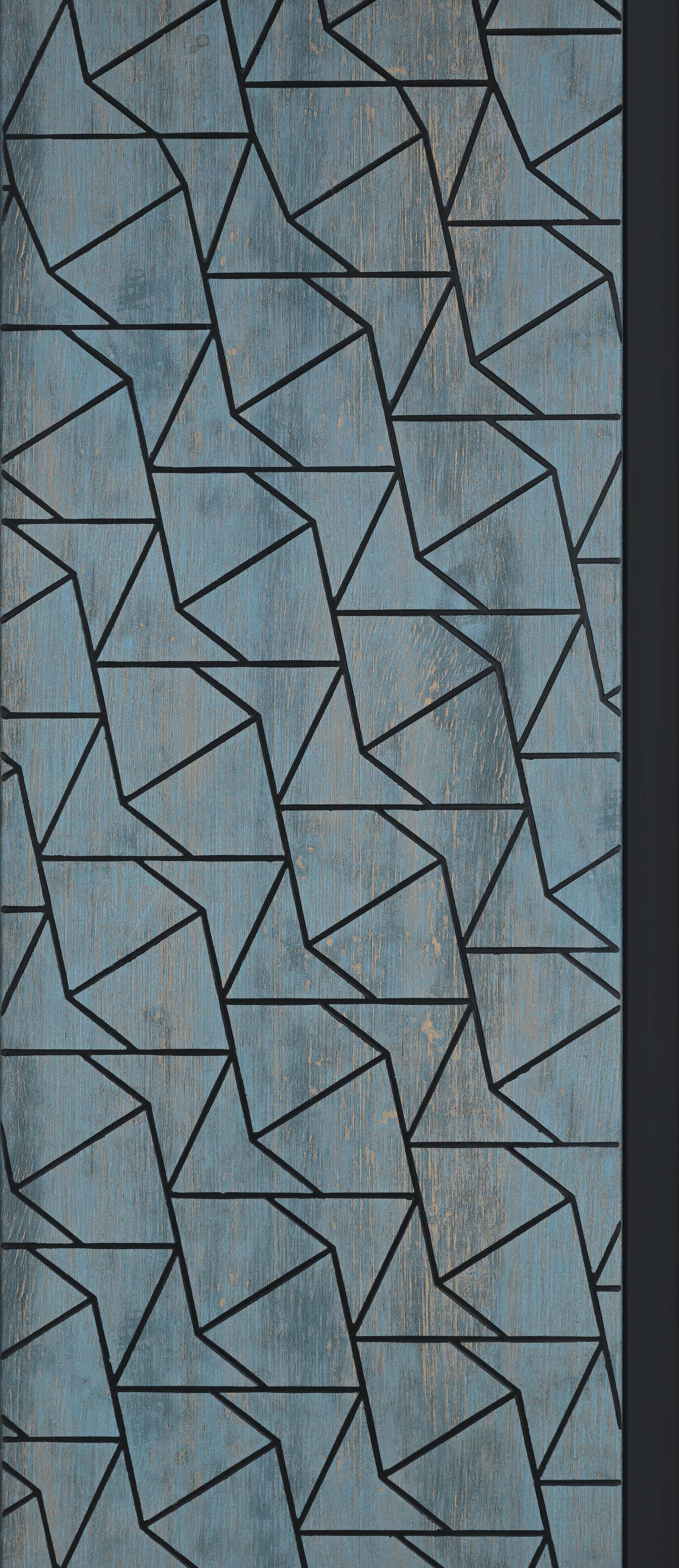 Blue Rustic Look PN 03253 8 ft x 7 inch Charcoal Panel - 8 mm | Suitable for Feature Wall, TV Unit & Living Room | Width is Subjected to 5% Variation