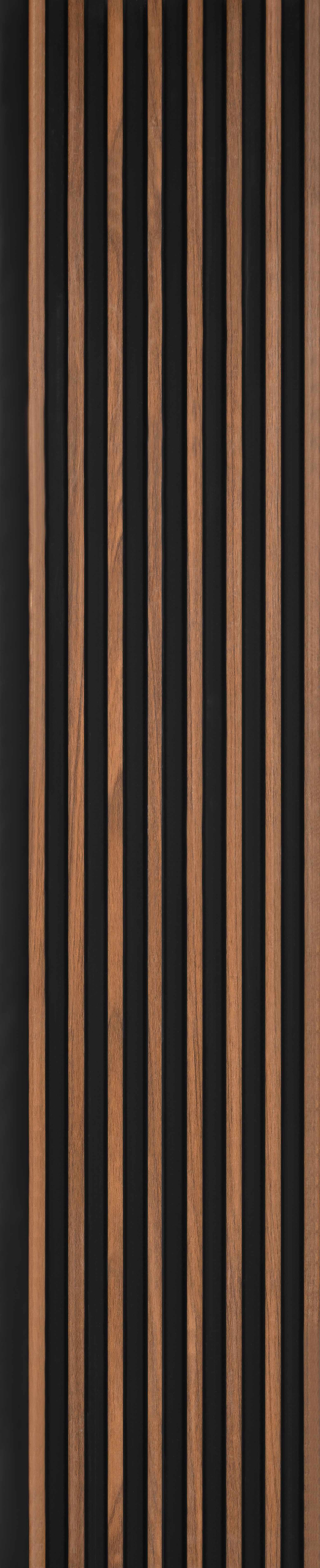 Wooden Look PN 03531 9.5 ft x 4.8 inch Charcoal Panel - 11 mm | Suitable for Feature Wall, TV Unit & Living Room | Width is Subjected to 5% Variation