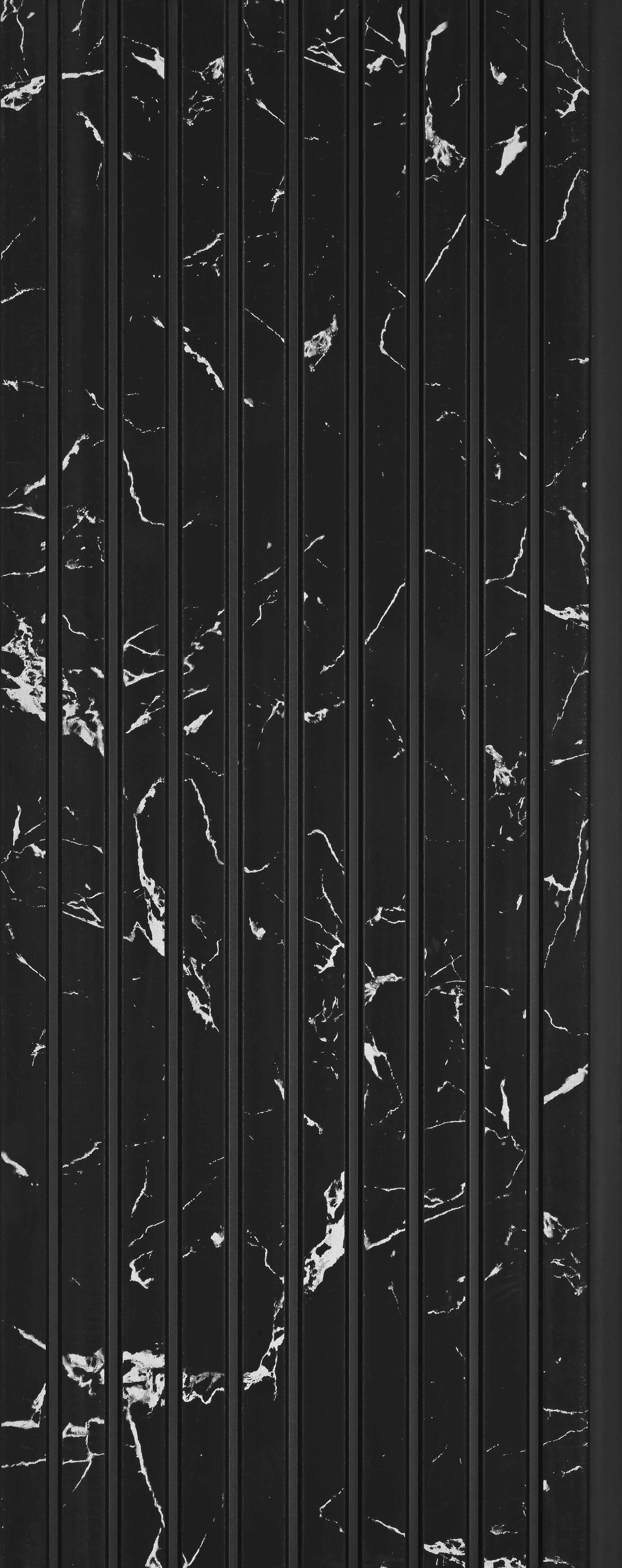 Black Marble Look PN 03869 9.5 ft x 6 inch Charcoal Panel - 10 mm | Suitable for Feature Wall, TV Unit & Living Room | Width is Subjected to 5% Variation