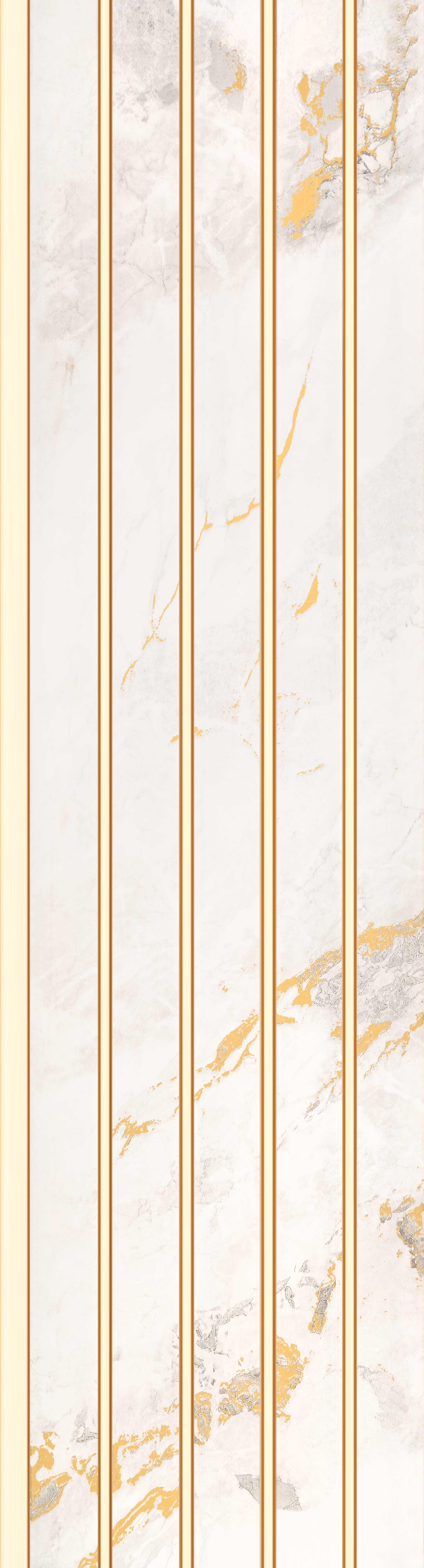 Cream Marble Look PN 03876 9.5 ft x 6 inch Charcoal Panel - 10 mm | Suitable for Feature Wall, TV Unit & Living Room | Width is Subjected to 5% Variation