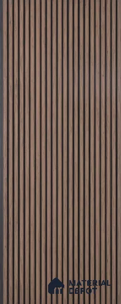Wooden Look PN 03887 9.5 ft x 6 inch Charcoal Panel - 10 mm | Suitable for Feature Wall, TV Unit & Living Room | Width is Subjected to 5% Variation