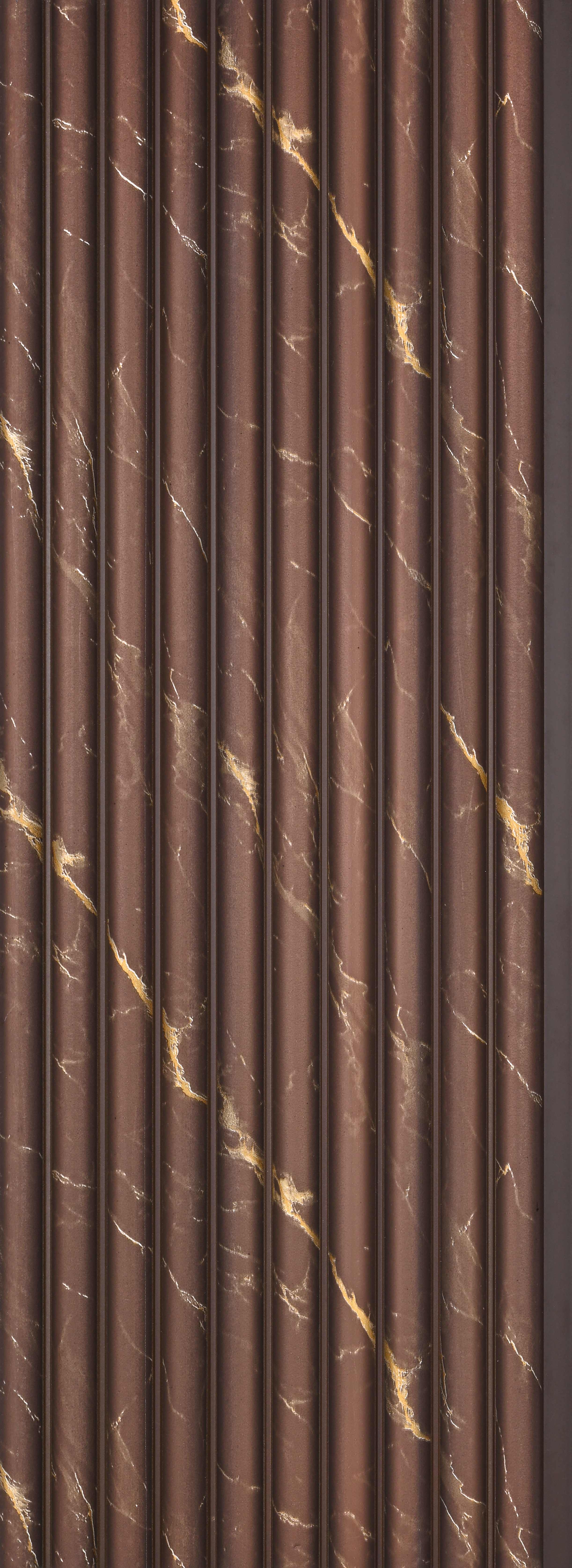Brown Marble Look PN 03901 9.5 ft x 6 inch Charcoal Panel - 10 mm | Suitable for Feature Wall, TV Unit & Living Room | Width is Subjected to 5% Variation