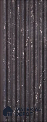 Brown Marble Look PN 03902 9.5 ft x 6 inch Charcoal Panel - 10 mm | Suitable for Feature Wall, TV Unit & Living Room | Width is Subjected to 5% Variation