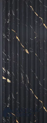 Black Marble Look PN 03905 9.5 ft x 6 inch Charcoal Panel - 10 mm | Suitable for Feature Wall, TV Unit & Living Room | Width is Subjected to 5% Variation