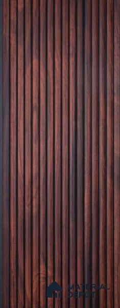 Wooden Look PN 03911 9.5 ft x 6 inch Charcoal Panel - 10 mm | Suitable for Feature Wall, TV Unit & Living Room | Width is Subjected to 5% Variation