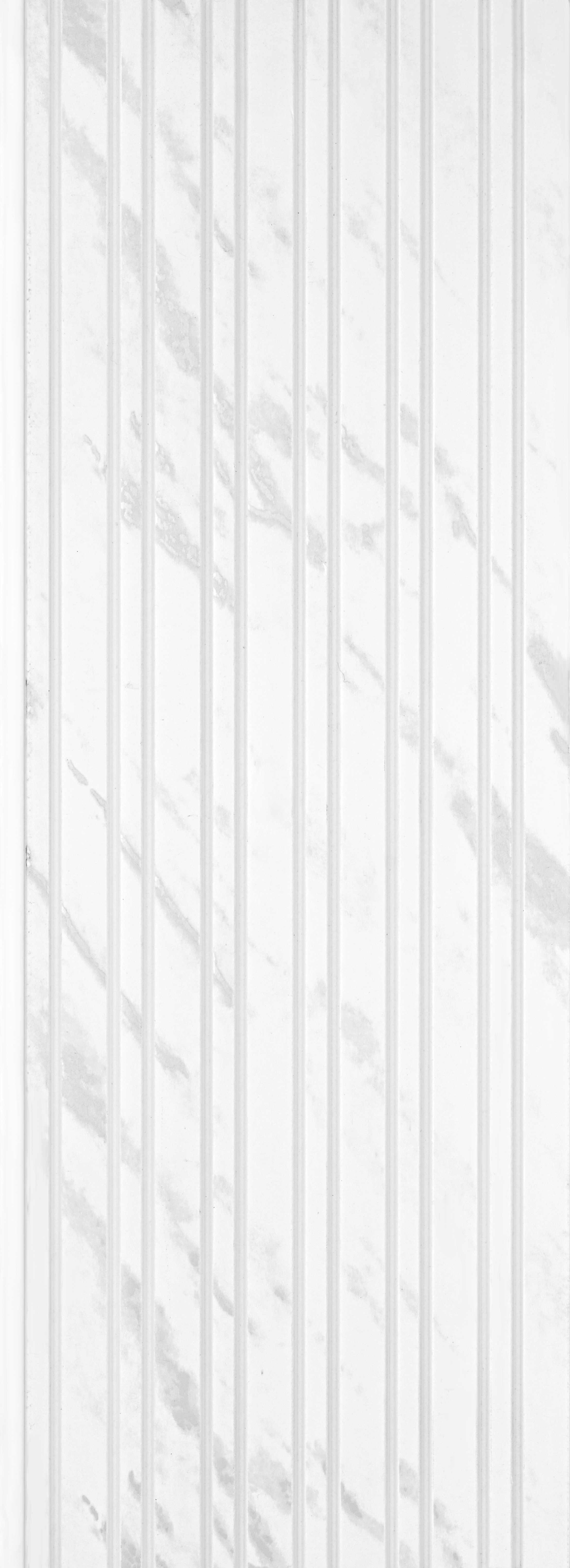 White Marble Look PN 03915 9.5 ft x 6 inch Charcoal Panel - 10 mm | Suitable for Feature Wall, TV Unit & Living Room | Width is Subjected to 5% Variation