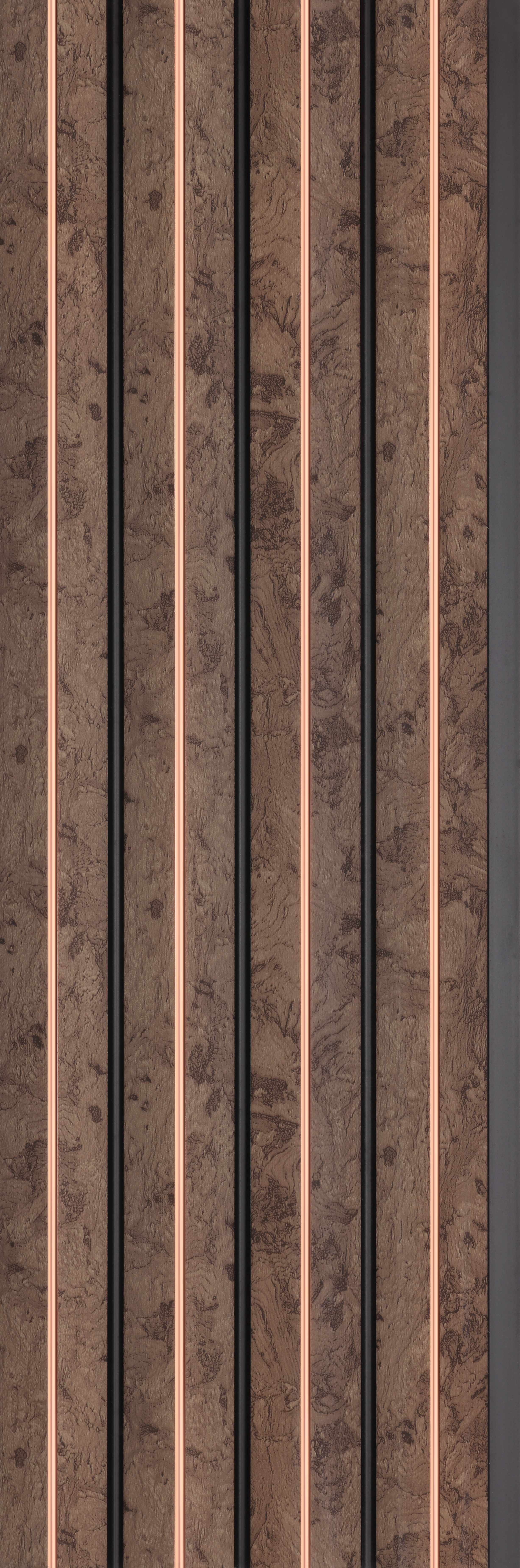 Brown Marble Look PN 04615 9.5 ft x 4.7 inch Charcoal Panel - 12 mm | Suitable for Feature Wall, TV Unit & Living Room | Width is Subjected to 5% Variation