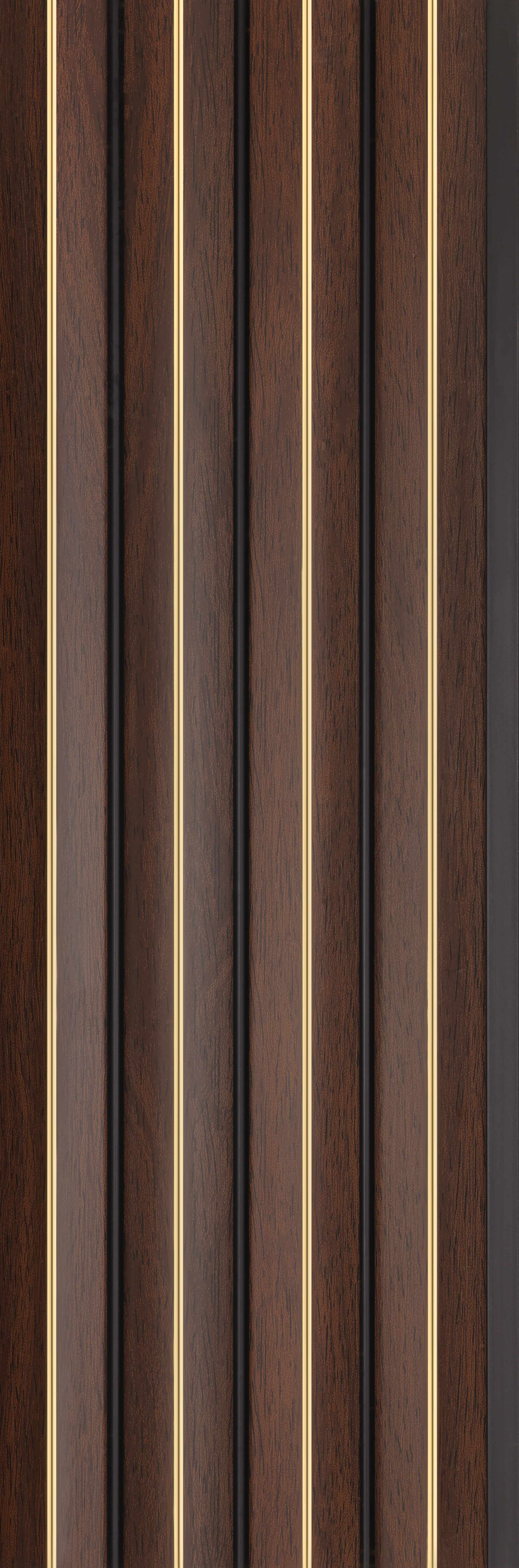 Wooden Look PN 04616 8 ft x 4.7 inch Charcoal Panel - 12 mm | Suitable for Feature Wall, TV Unit & Living Room | Width is Subjected to 5% Variation