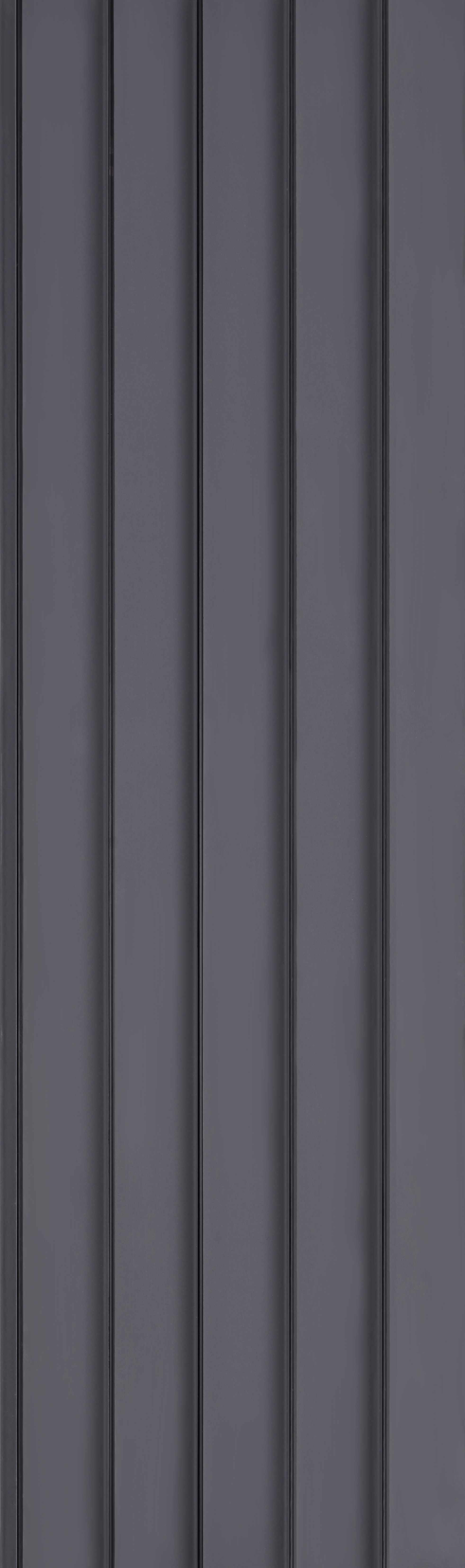 Grey Plain Colour Look PN 04627 9.5 ft x 4.7 inch Charcoal Panel - 12 mm | Suitable for Feature Wall, TV Unit & Living Room | Width is Subjected to 5% Variation