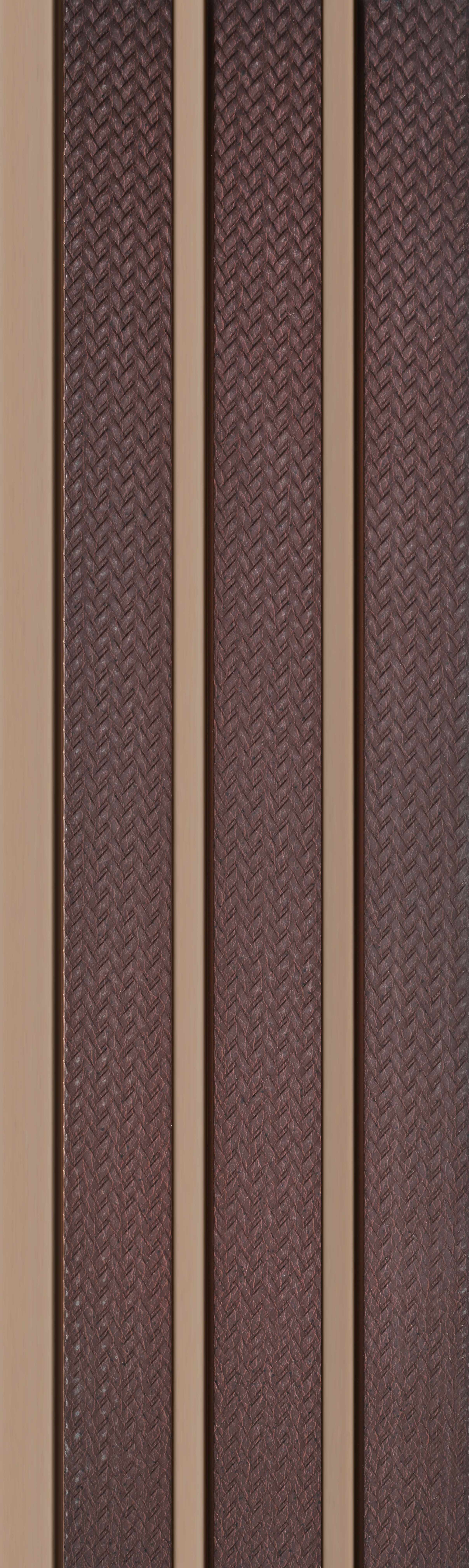 Brown Fabric Look PN 04630 B 9.5 ft x 4.7 inch Charcoal Panel - 12 mm | Suitable for Feature Wall, TV Unit & Living Room | Width is Subjected to 5% Variation
