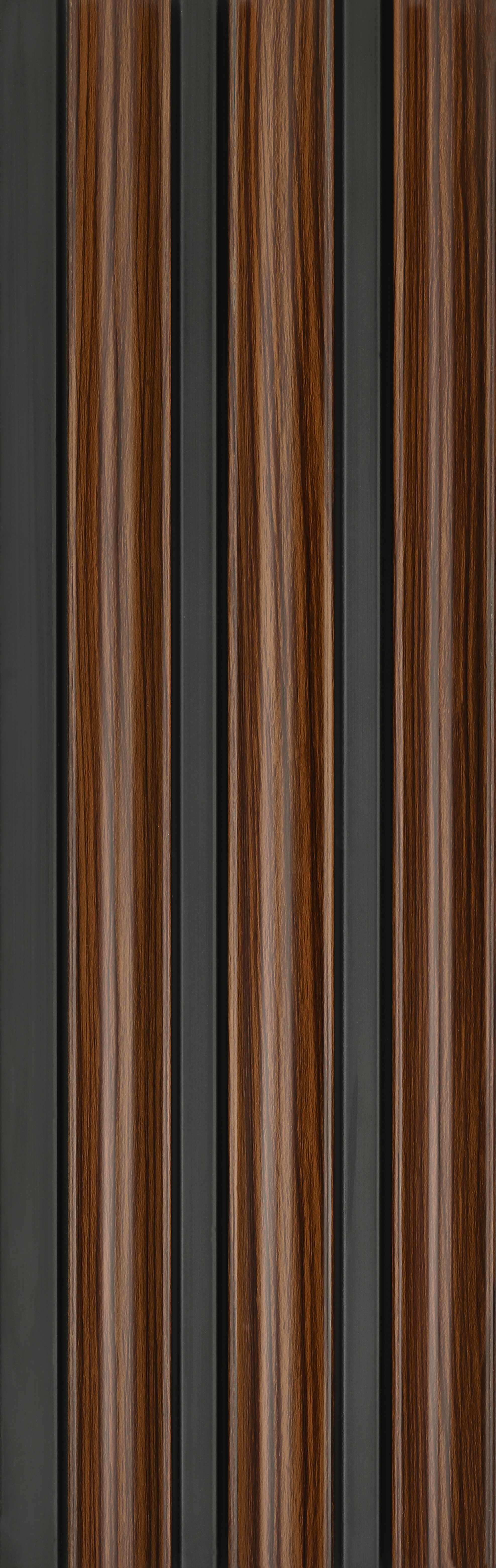 Wooden Look PN 06069 8 ft x 4.9 inch Charcoal Panel - 12 mm | Suitable for Feature Wall, TV Unit & Living Room | Width is Subjected to 5% Variation