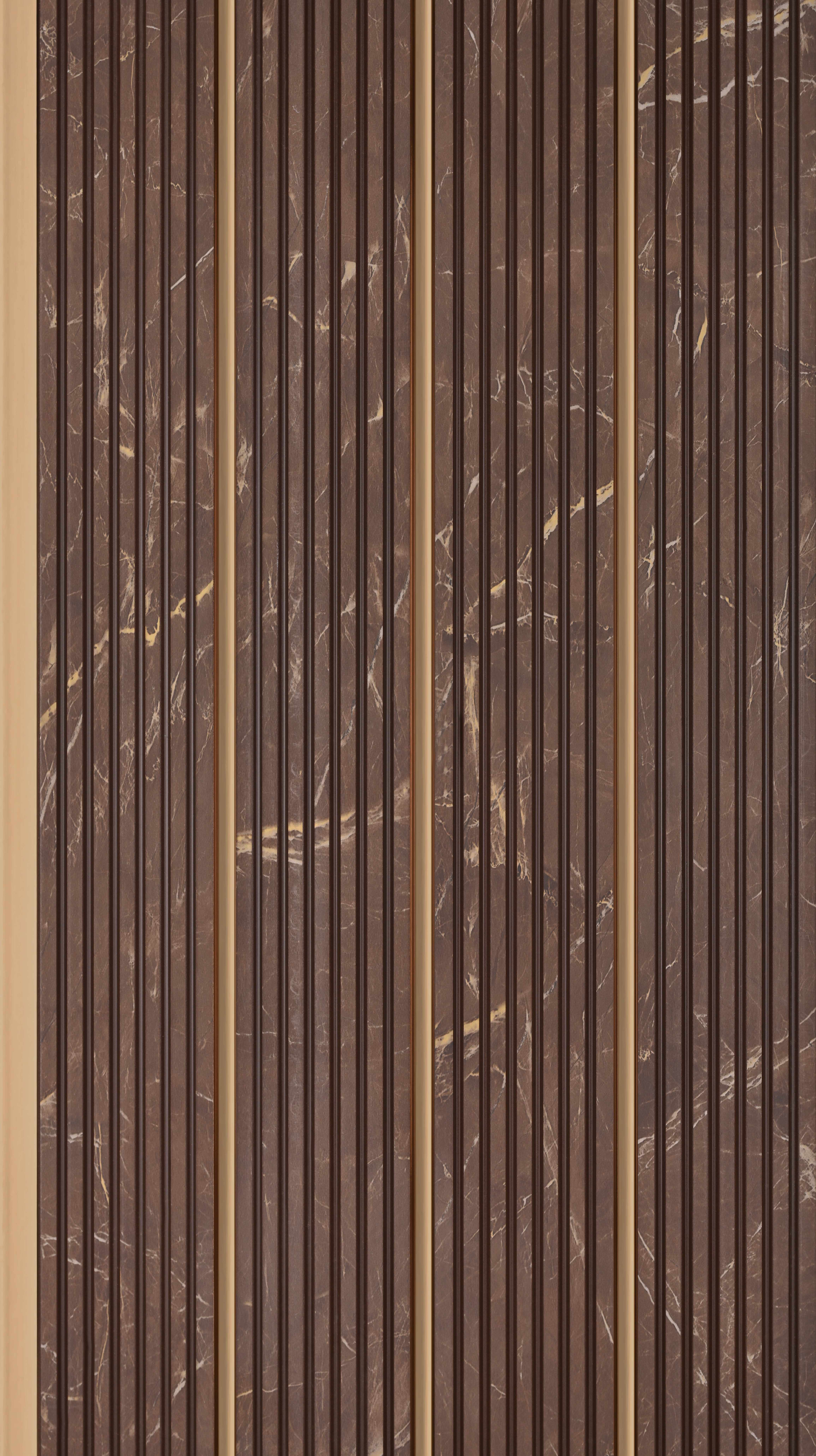 Brown Marble Look PN 06173 9.5 ft x 7.8 inch Charcoal Panel - 12 mm | Suitable for Feature Wall, TV Unit & Living Room | Width is Subjected to 5% Variation
