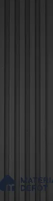Black Plain Colour Look PN 06239 9.5 ft x 4.7 inch Charcoal Panel - 12 mm | Suitable for Feature Wall, TV Unit & Living Room | Width is Subjected to 5% Variation