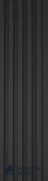 Black Plain Colour Look PN 06239 9.5 ft x 4.7 inch Charcoal Panel - 12 mm | Suitable for Feature Wall, TV Unit & Living Room | Width is Subjected to 5% Variation