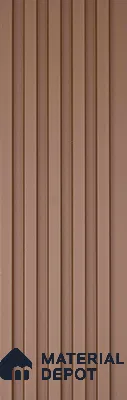 Brown Plain Colour Look PN 06240 9.5 ft x 4.7 inch Charcoal Panel - 12 mm | Suitable for Feature Wall, TV Unit & Living Room | Width is Subjected to 5% Variation