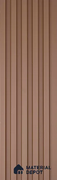 Brown Plain Colour Look PN 06240 9.5 ft x 4.7 inch Charcoal Panel - 12 mm | Suitable for Feature Wall, TV Unit & Living Room | Width is Subjected to 5% Variation