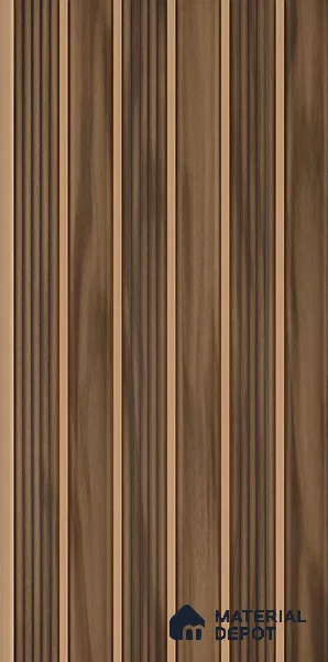 Wooden Look PN 06296 B 9.5 ft x 9.4 inch Charcoal Panel - 12 mm | Suitable for Feature Wall, TV Unit & Living Room | Width is Subjected to 5% Variation
