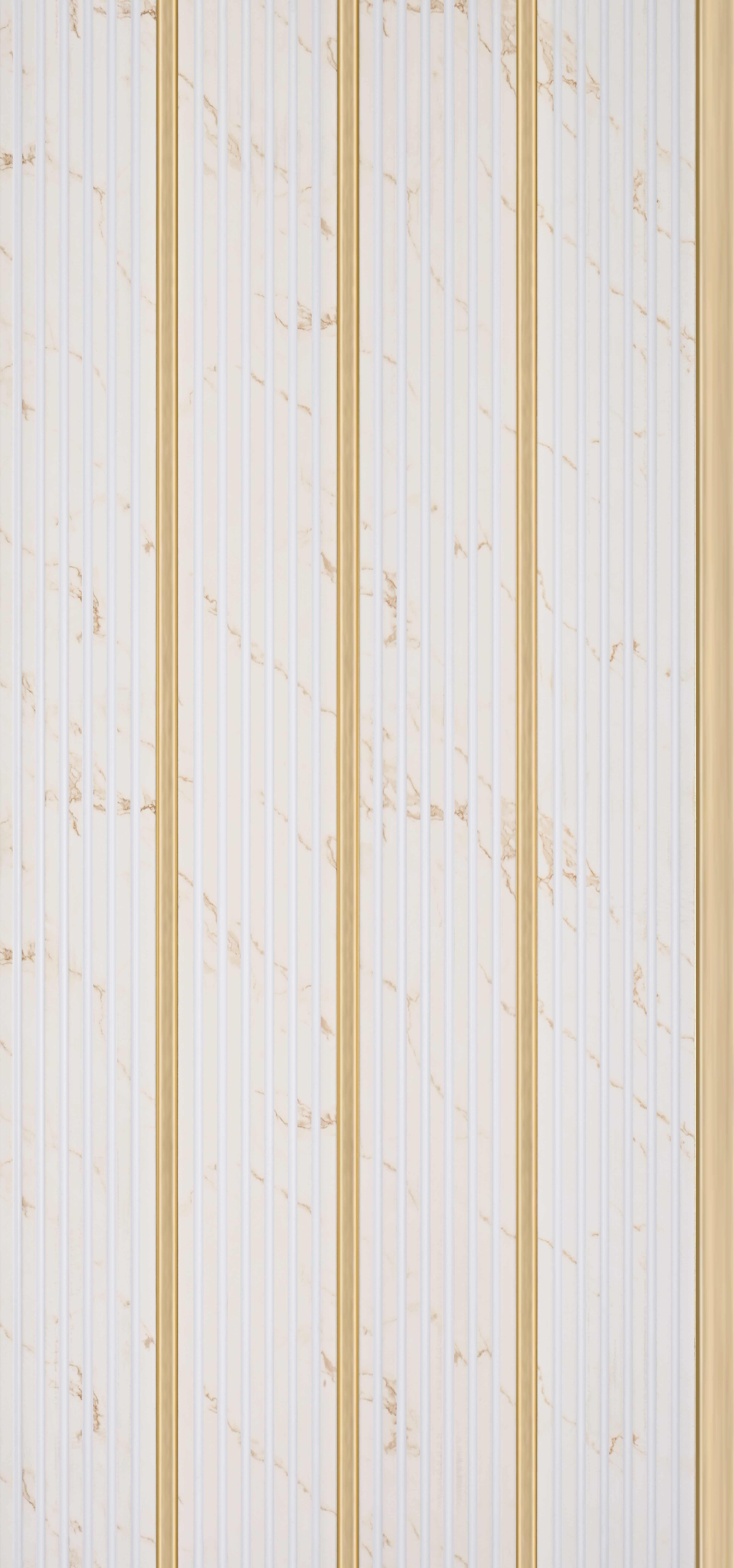 White Marble Look PN 06301 9.5 ft x 9.4 inch Charcoal Panel - 12 mm | Suitable for Feature Wall, TV Unit & Living Room | Width is Subjected to 5% Variation