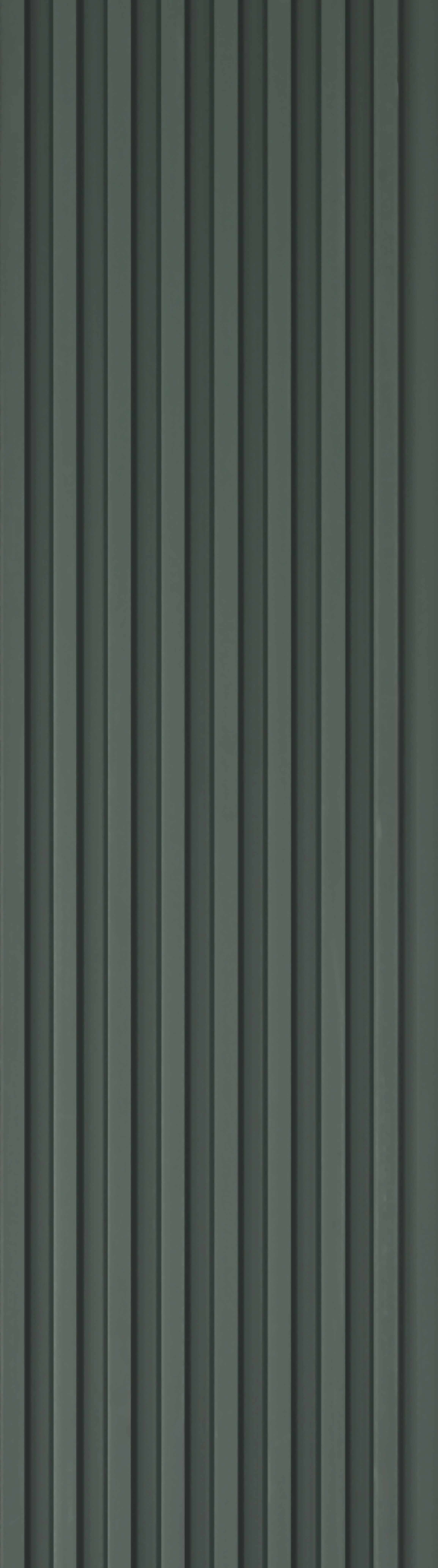Green Plain Colour Louver PN 06447 9.5 ft x 4.7 inch Charcoal Panel - 12 mm | Suitable for Feature Wall, TV Unit & Living Room | Width is Subjected to 5% Variation