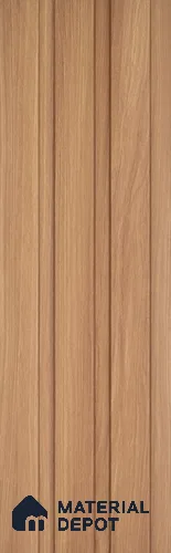 Brown Wooden Louver PN 06152 9.5 ft x 4.6 inch Charcoal Panel - 8 mm | Suitable for Feature Wall, TV Unit & Living Room | Width is Subjected to 5% Variation