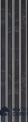 PN 06801 8 ft x 5 inch Charcoal Louvers/Panels - 12 mm