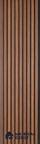 Wooden Look PN 06821 9.2 ft x 6 inch Charcoal Panel - 10 mm | Suitable for Living Room, Bedroom & TV Cabinet | Width is Subjected to 5% Variation