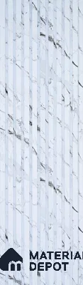 PN 06894 8 ft x 6 inch Charcoal Louvers/Panels - 6 mm