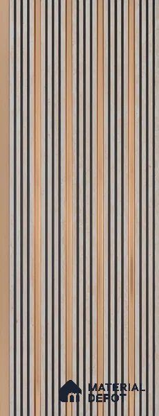 Cement Grey Geometric Look PN 07026 9.5 ft x 7.8 inch Charcoal Panel - 6 mm | Suitable for Feature Wall, TV Unit & Living Room | Width is Subjected to 5% Variation
