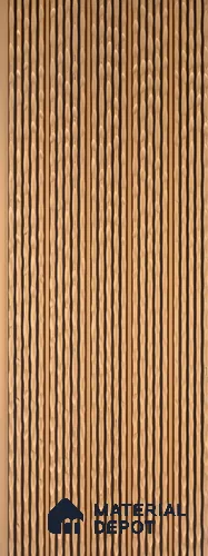 Brown Plain Colour Look Charcoal Louver/Panel 9.5 ft x 7.8 inch - 6 mm | Ideal for Feature Wall, Living Room, Bedroom, Home, TV Unit | PN 07032