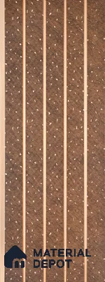 Nutmeg Brown Stone Look PN 07036 9.5 ft x 7.8 inch Charcoal Panel - 6 mm | Suitable for Feature Wall, TV Unit & Living Room | Width is Subjected to 5% Variation